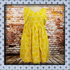 ModCloth Air of Adorable Dress in Dotted Gold 3x